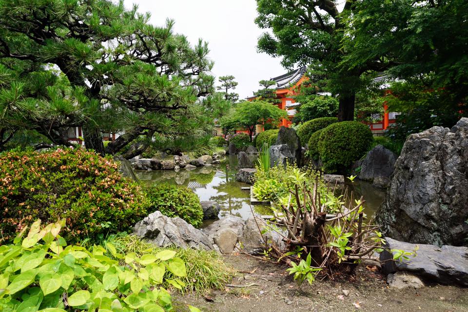 Japanese Garden at Sanjusangendo Hall - Kyoto, Japan