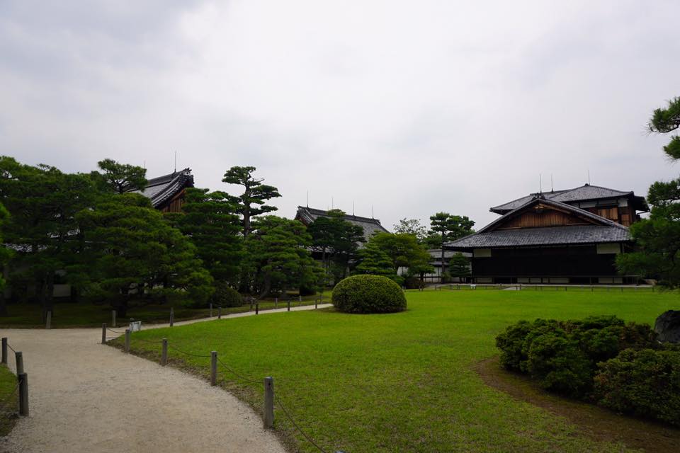 Garden with Japanese-style house at Okochisanso Garden - Kyoto, Japan