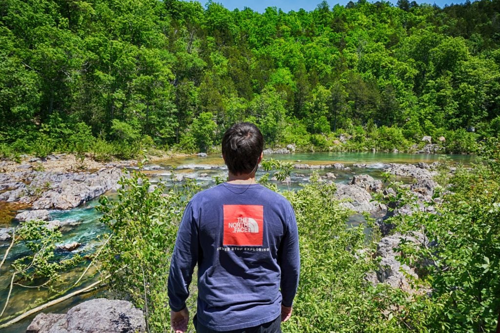 Johnson Shut-Ins State Park hiking view.