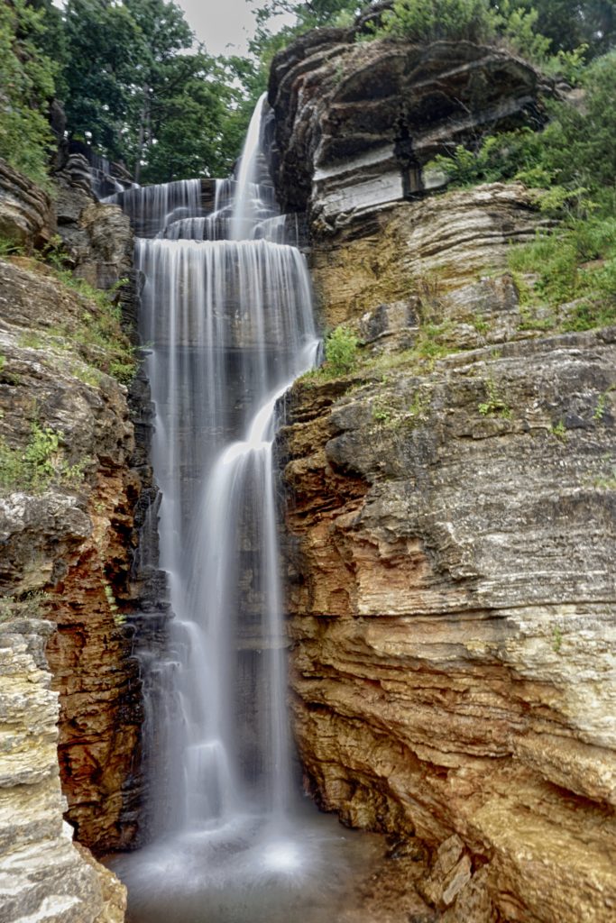 Waterfall at Dogwood Canyon.
