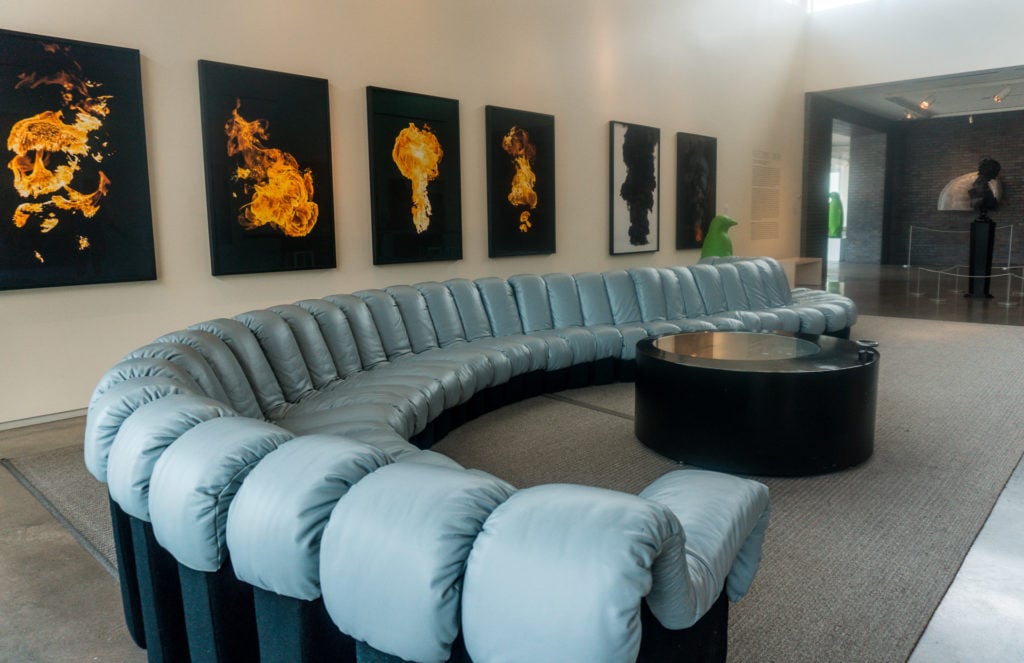 Lobby of the 21c Museum Hotel Bentonville