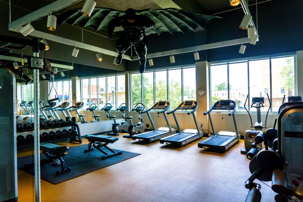 Gym at the 21c Hotel Bentonville
