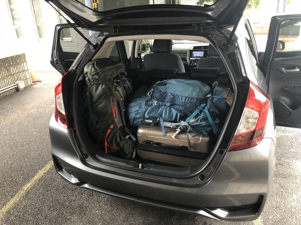 Japan Road Trip - Trunk Space Standard Car