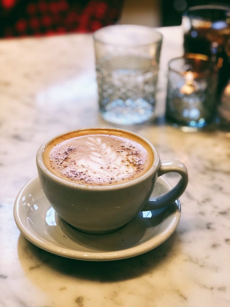 Pistachio Latte at The Jones Assembly in OKC - Couples Getaway in Oklahoma