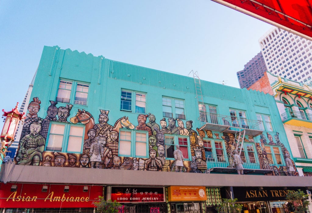 Terracotta Army Mural in Chinatown San Francisco