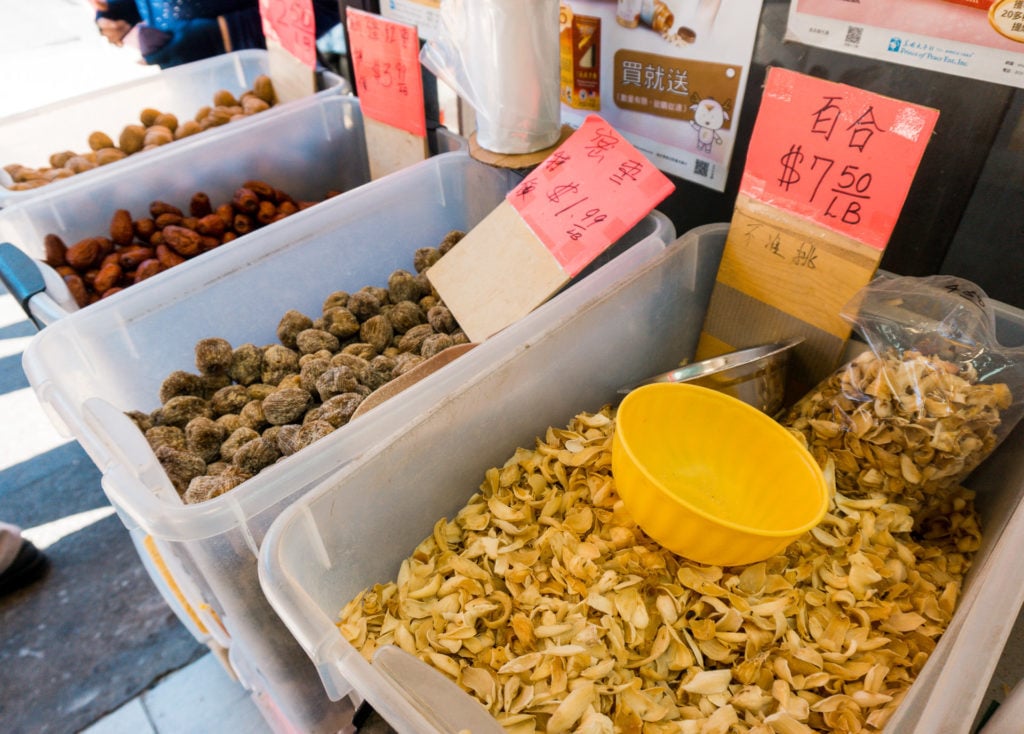Items at Chinatown San Francisco