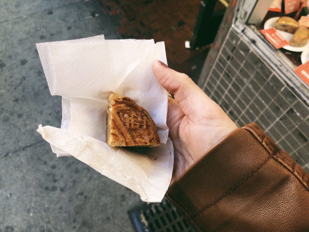Mooncake from Eastern Bakery in Chinatown San Francisco.