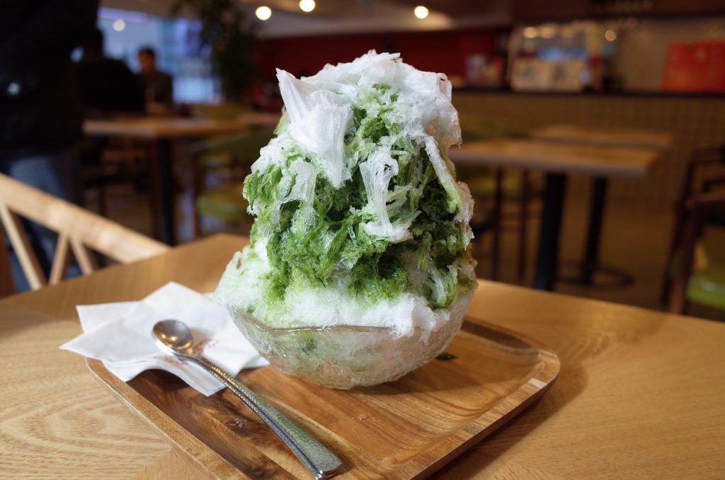 Japanese Matcha shaved ice