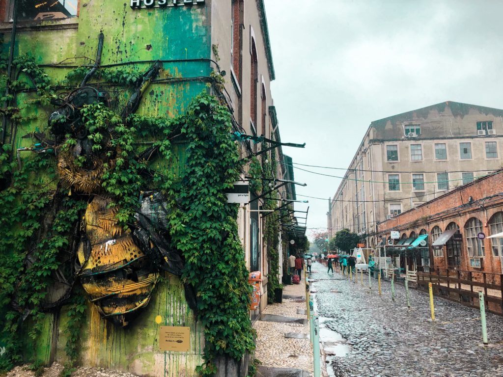 Mural at LX Factory in Lisbon, Portugal
