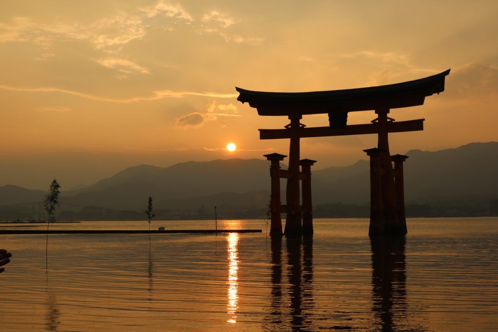 Floating Torii Gate on Miyajima Island