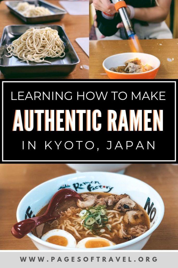 If you are a foodie and are seeking a unique experience to enjoy while in Japan, look no further than Ramen Factory Kyoto where you will learn to make your own bowl of authentic Japanese ramen from scratch!