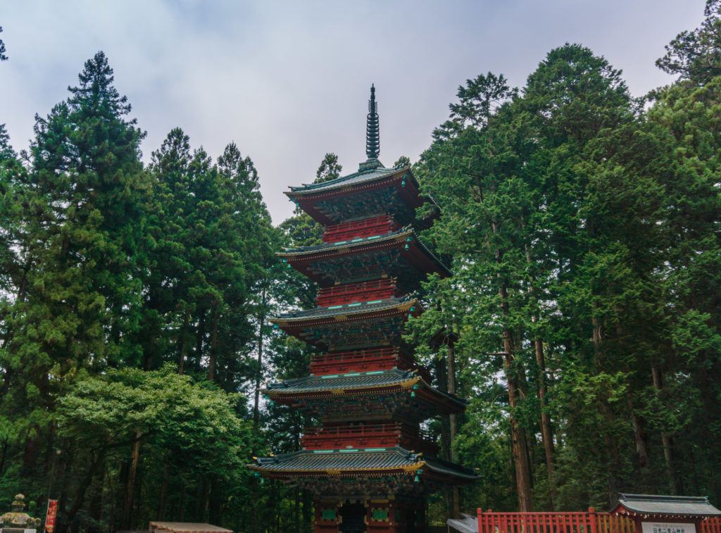 Five Story Pagoda at Toshogu Shrine in Nikko, Japan