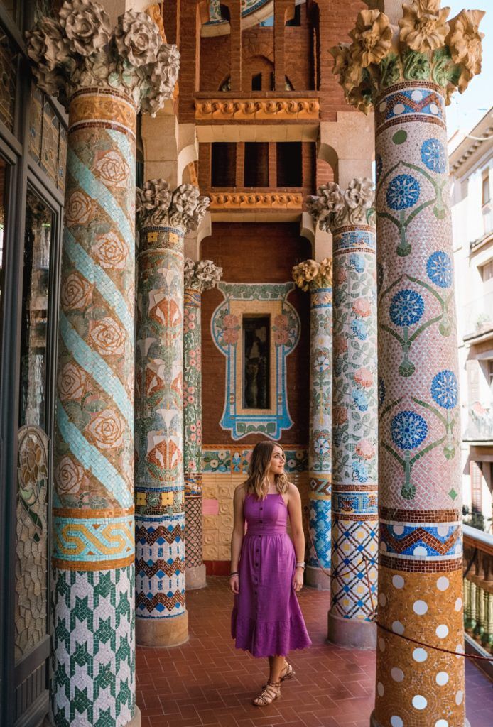Palau de la Música Catalana is one of the most beautiful places to visit during 2 days in Barcelona