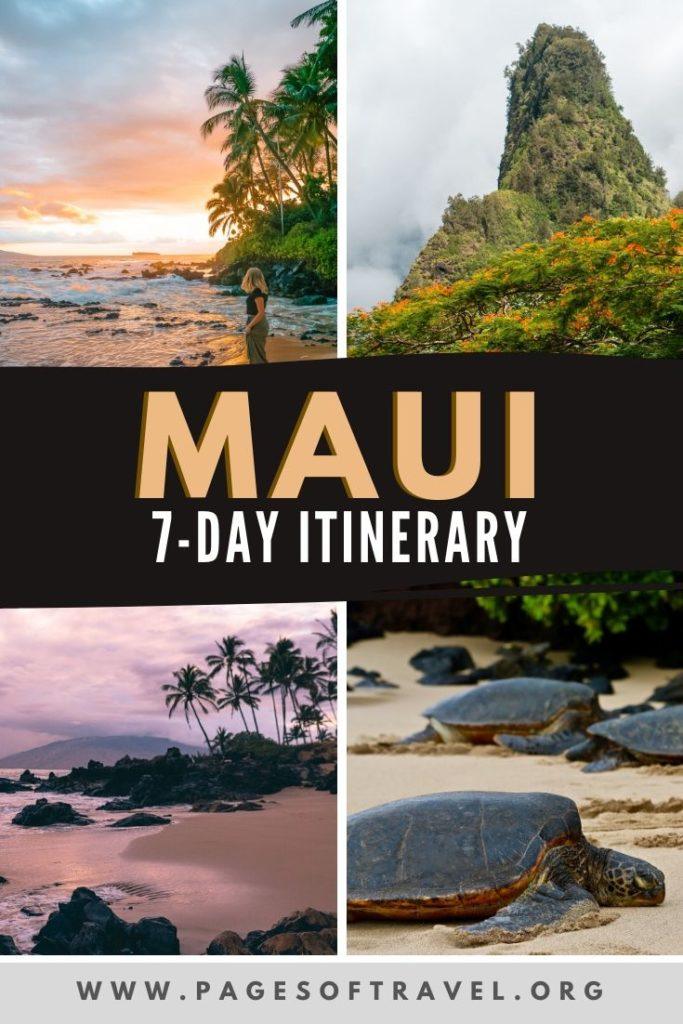 This 7-day Maui itinerary is full of things to do in Maui, where to stay, the best beaches, packing tips for Hawaii, and tons of great places to eat in Maui.
