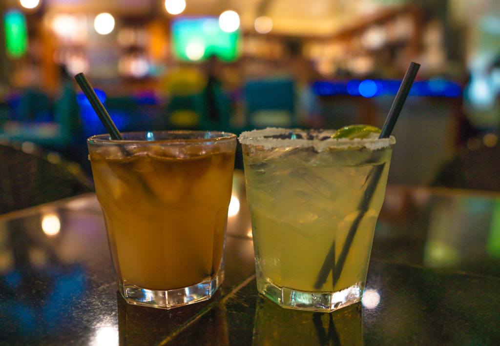 Three's Mai Tai and Lime Margarita at Three's Bar and Grill in Maui