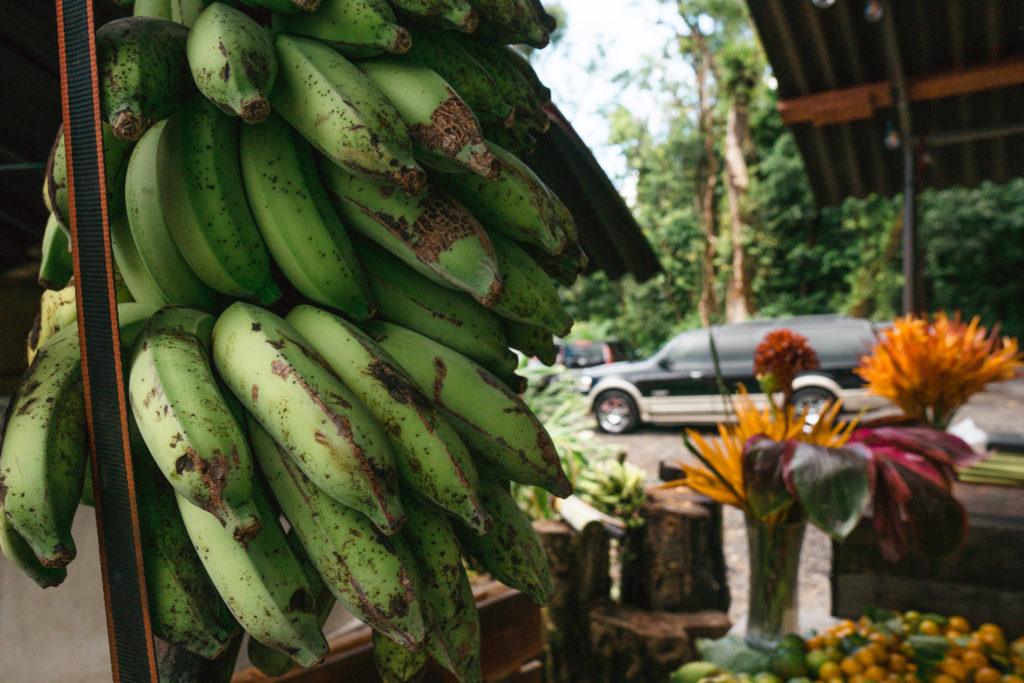 Fresh fruit at Nahiku Marketplace on the Road to Hana in Maui.