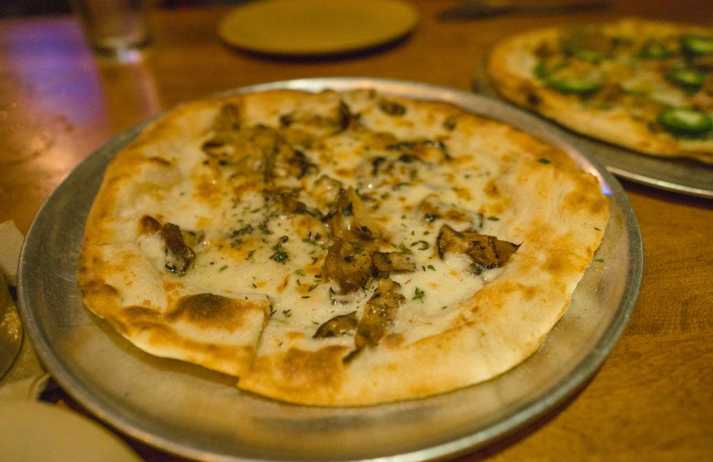 Hamakua Wild Mushroom & Truffle Oil Pizza from Monkeypod Kitchen in Maui.