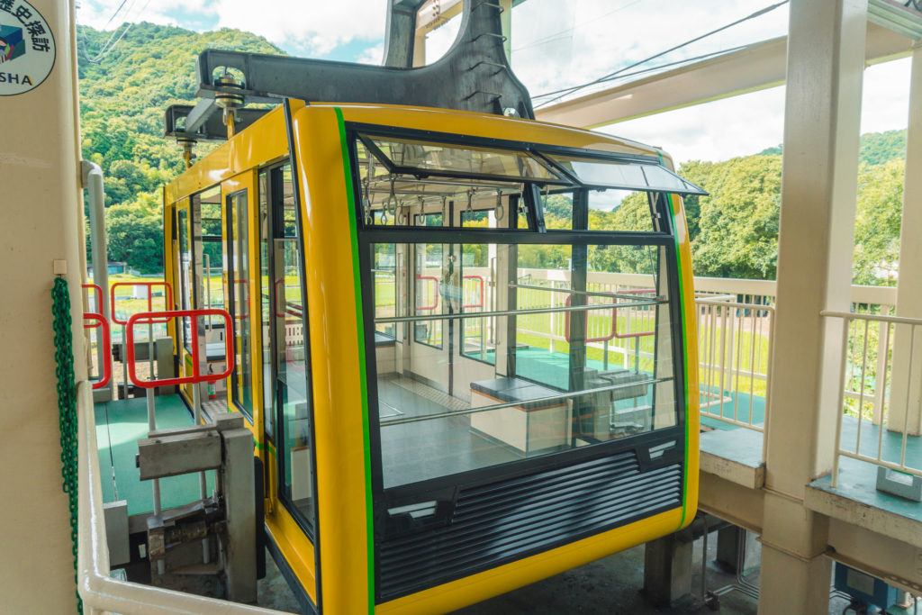 Mt. Shosha Ropeway cable car in Himeji, Japan.