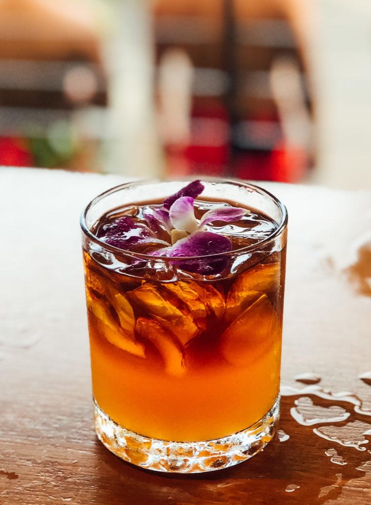 Mai Tai welcome drink at Feast of Lele in Maui.