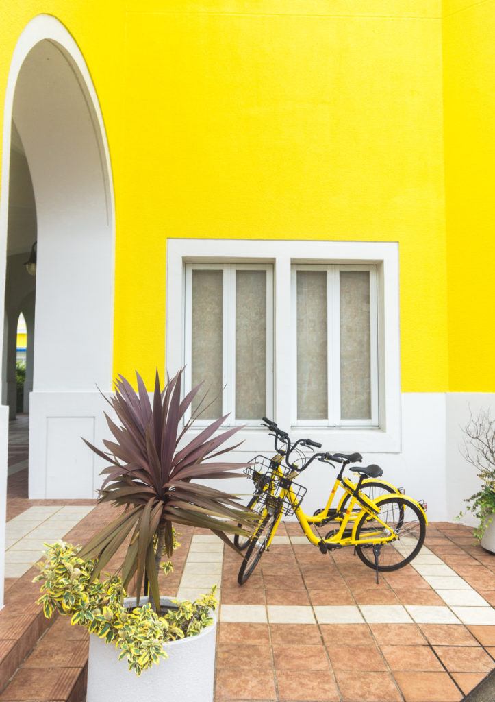 Bikes available at one of the nearby hotels in Wakayama.