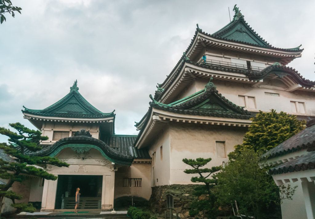 Wakayama Castle in Wakayama, Japan.