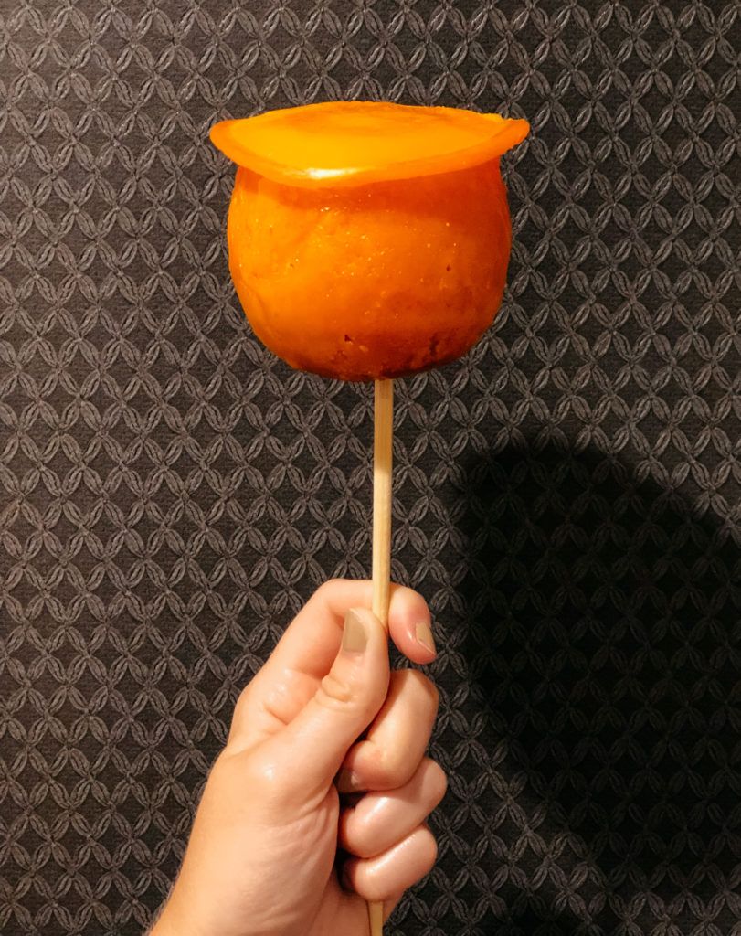 Candy apple from Japanese summer festival