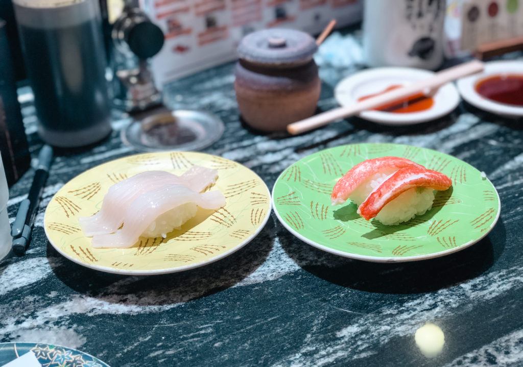 Kaitenzushi from Katsumidori in Tokyo